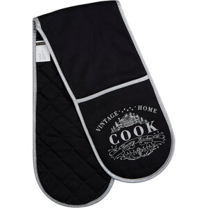 Vintage Home Black Double Oven Glove