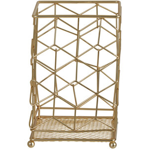 Vertex Contour Matte Gold Utensil Holder