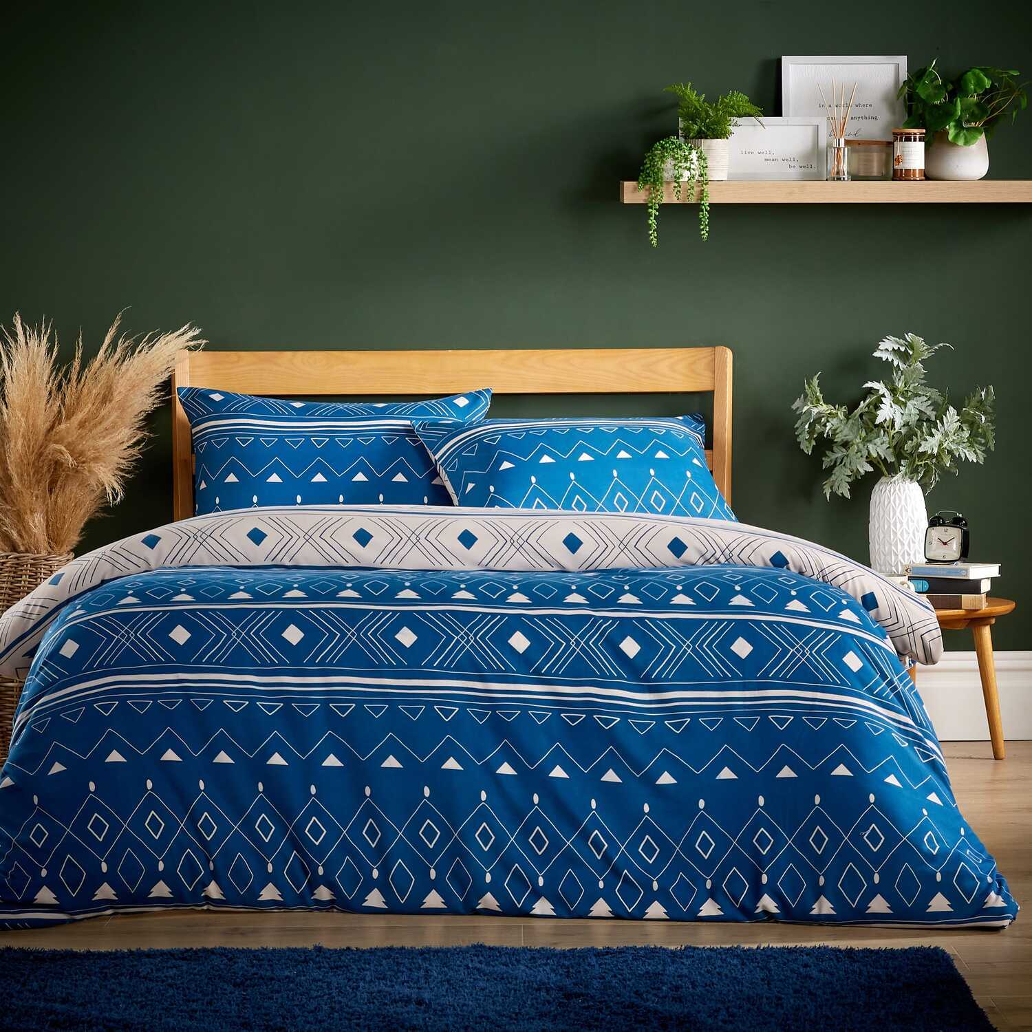 Oslo Flannel Duvet Set - Sapphire Single