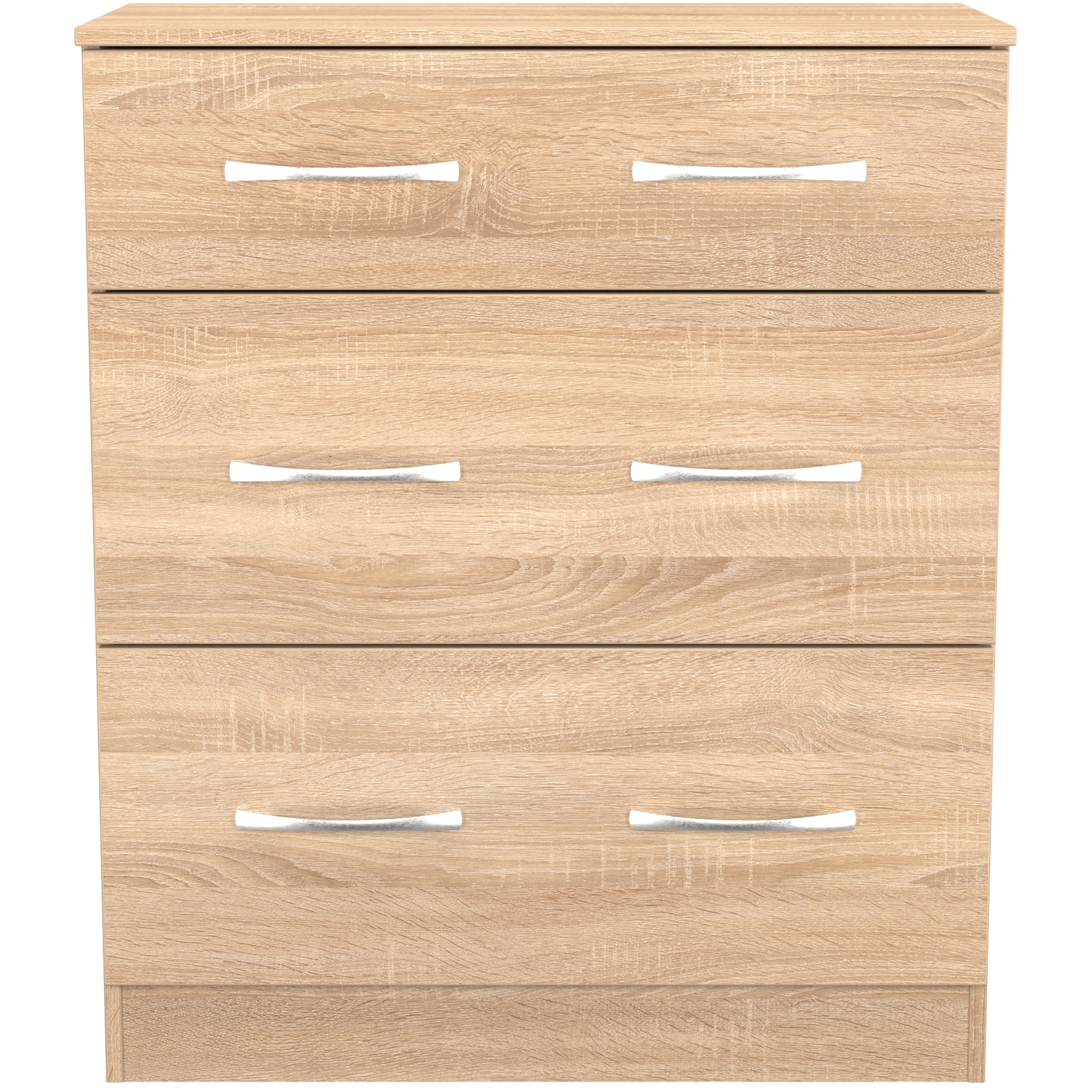 Avon Ready Assembled 3 Drawer Deep Chest - Bardolino Oak