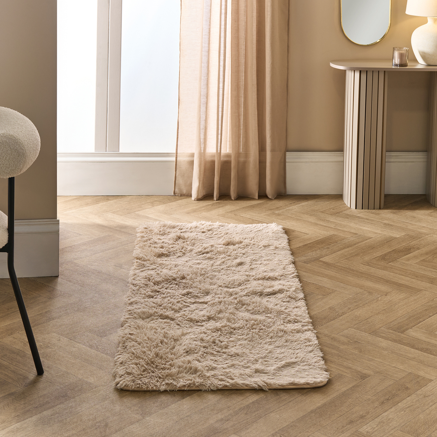 Ohs Soft Fluffy Rug - Stone / 60X150 / 60Cm / 150Cm