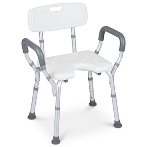 Adjustable Shower Chair with Backrest