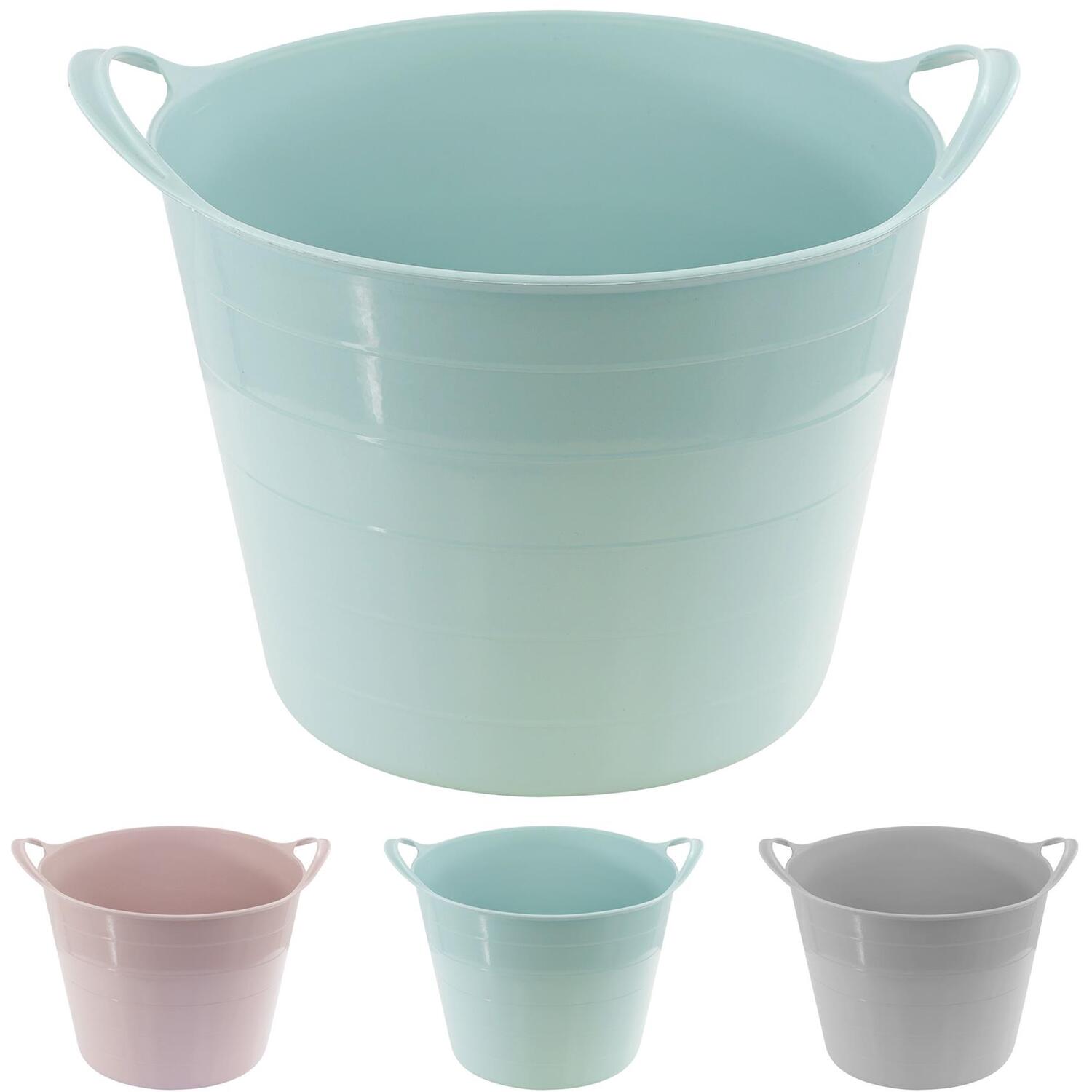 Geezy Flexi Tub Heavy Duty Storage Basket Home Garden Laundry Toys Bucket Trug 7L - Image 3
