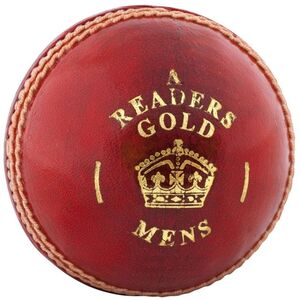 Readers Mens Gold A Leather Cricket Ball