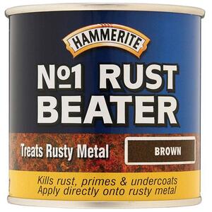 Hammerite No.1 Rust Beater Paint Dark Brown 250ml - 5092810 - Rust-resistant Metal Paint