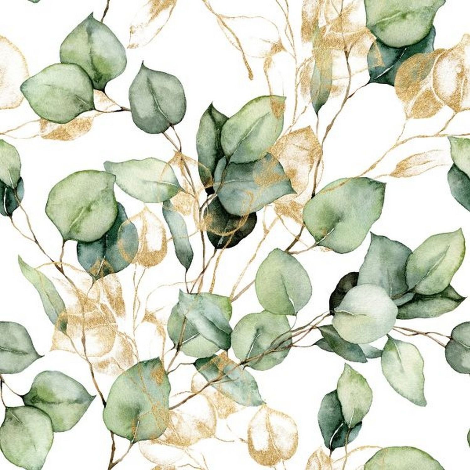 Muriva Unisex Bright Green Eucalyptus Wallpaper In - Image 2