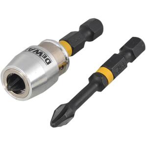 DEWALT Impact Torsion 2 X Ph2 50mm And Magnetic Screwlock Sleeve