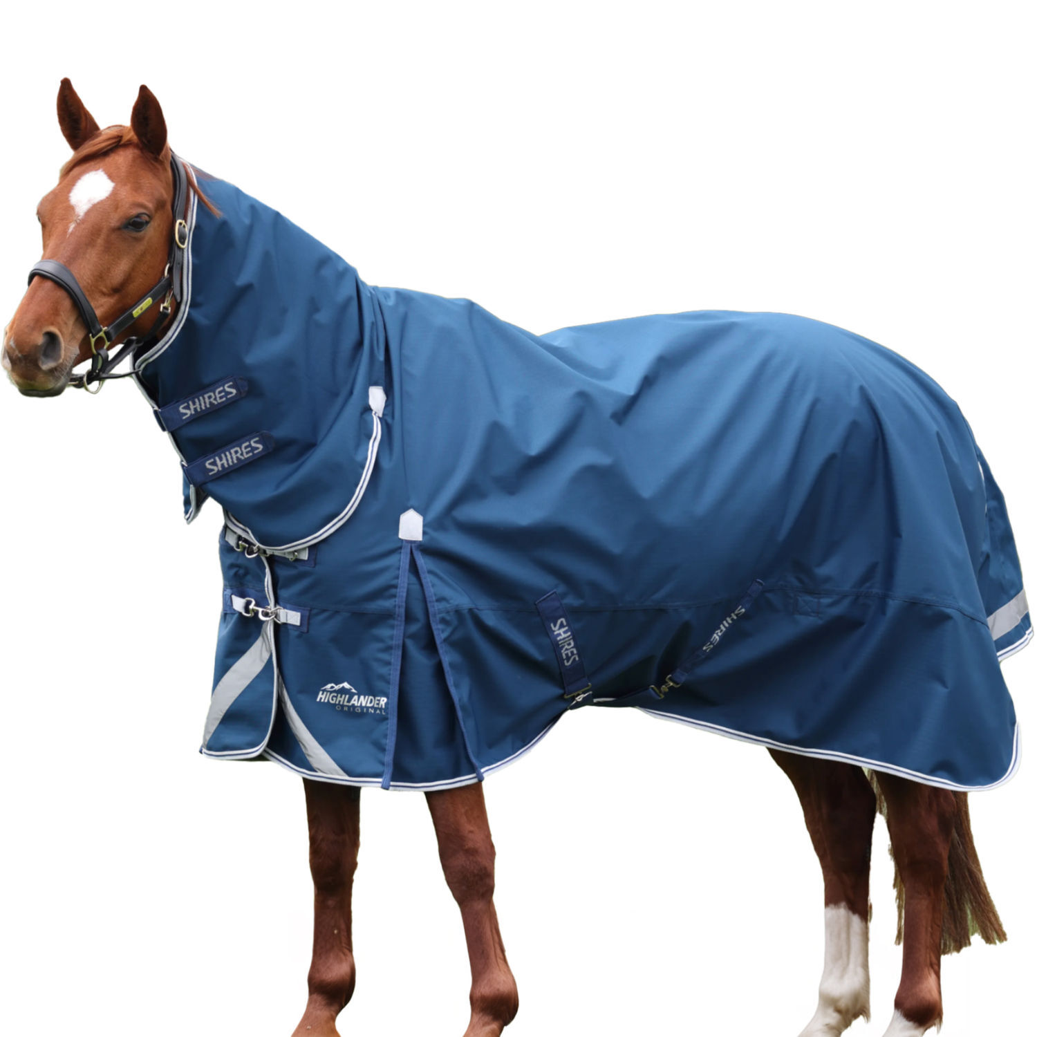 Highlander Combo Neck 50G Horse Turnout Rug - Ocean