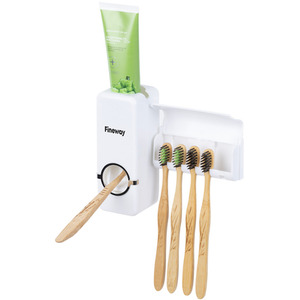 Automatic Toothpaste Dispenser with Holder White