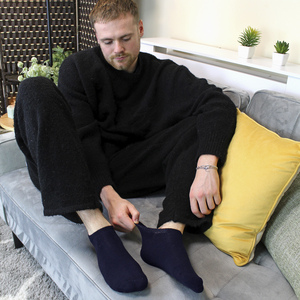 12 Pairs Mens Thermal Winter Invisible Low Cut Trainer Socks