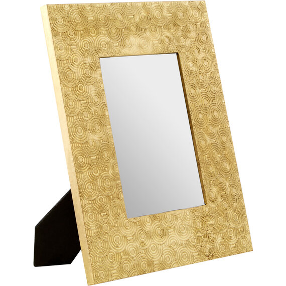 Bowerbird 5x7 Gold Disc Photo Frame