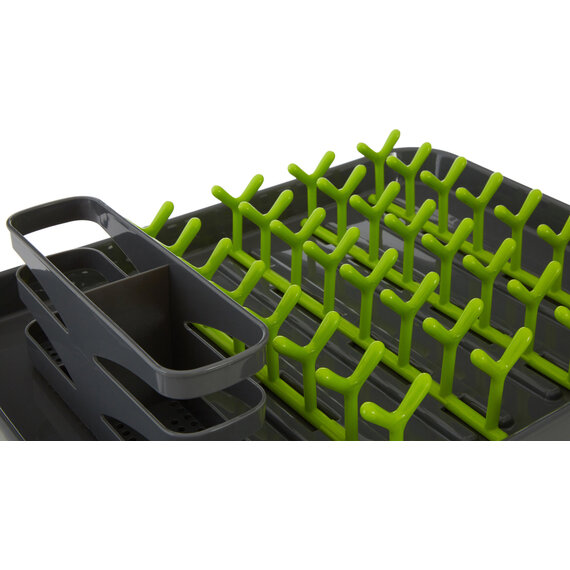 Laurie Grey and Lime Green Dish Drainer