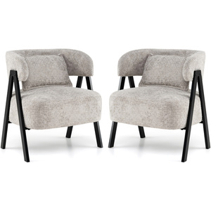 Faux Rabbit Fur Armchair