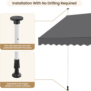 Yaheetech Manual Retractable Awning