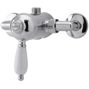Traditional Round Concealed Manual Shower Valve (1 Outlet) - Chrome