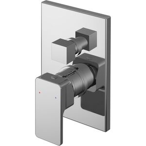 Swinscoe Square Concealed Manual Shower Valve with Diverter (2 Outlets)