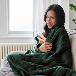 Cosi Home Fleece Electric Heated Throw