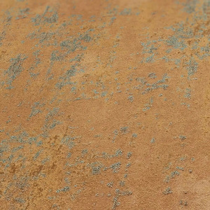 Weathered Metal Wallpaper in Rust