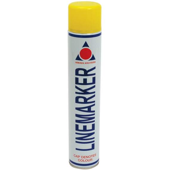 Aerosol 0900 yellow line marking spray paint 750ml 66mm