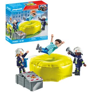 Firefighter with Air Pillow