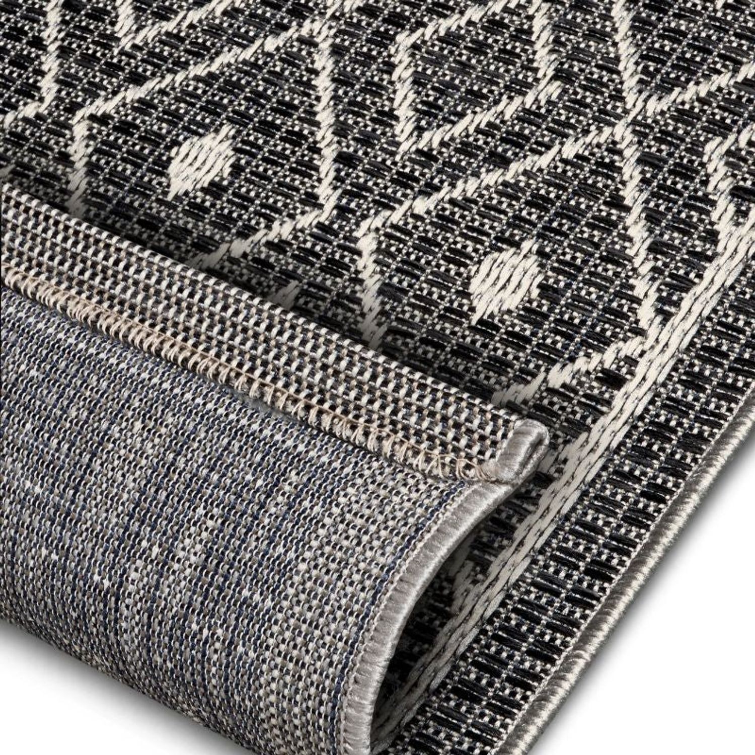 The Rugs Tribal Scandi Indoor & Outdoor Rug Grey - Grey / 170.0Cm