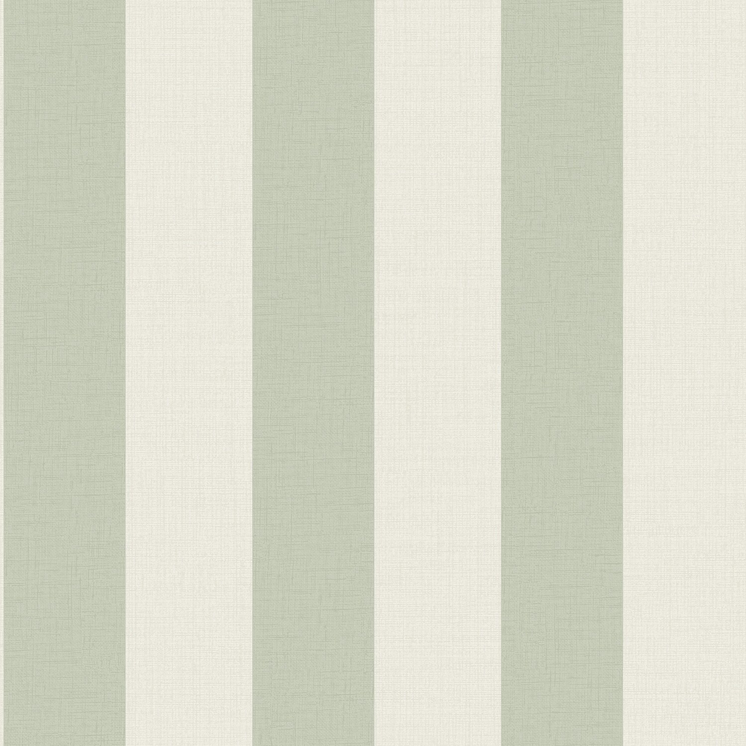 Grandeco Classic Wide Textured Stripe Wallpaper - Sage Green