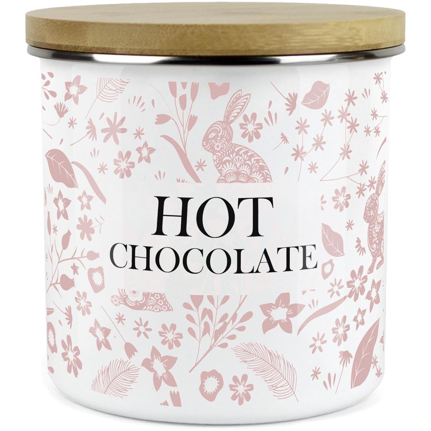 Purely Home Pink Wild Rabbits Large Kitchen Storage Canister - Pink
