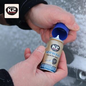 K2 Gerwazy 50ml Car Lock De-Icer Spray - Door Lock Defroster for Frozen Vehicle Locks