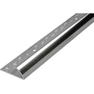 Underfoot Silver Metal Single-Edge Door Bar Threshold Strip 0.9m.
