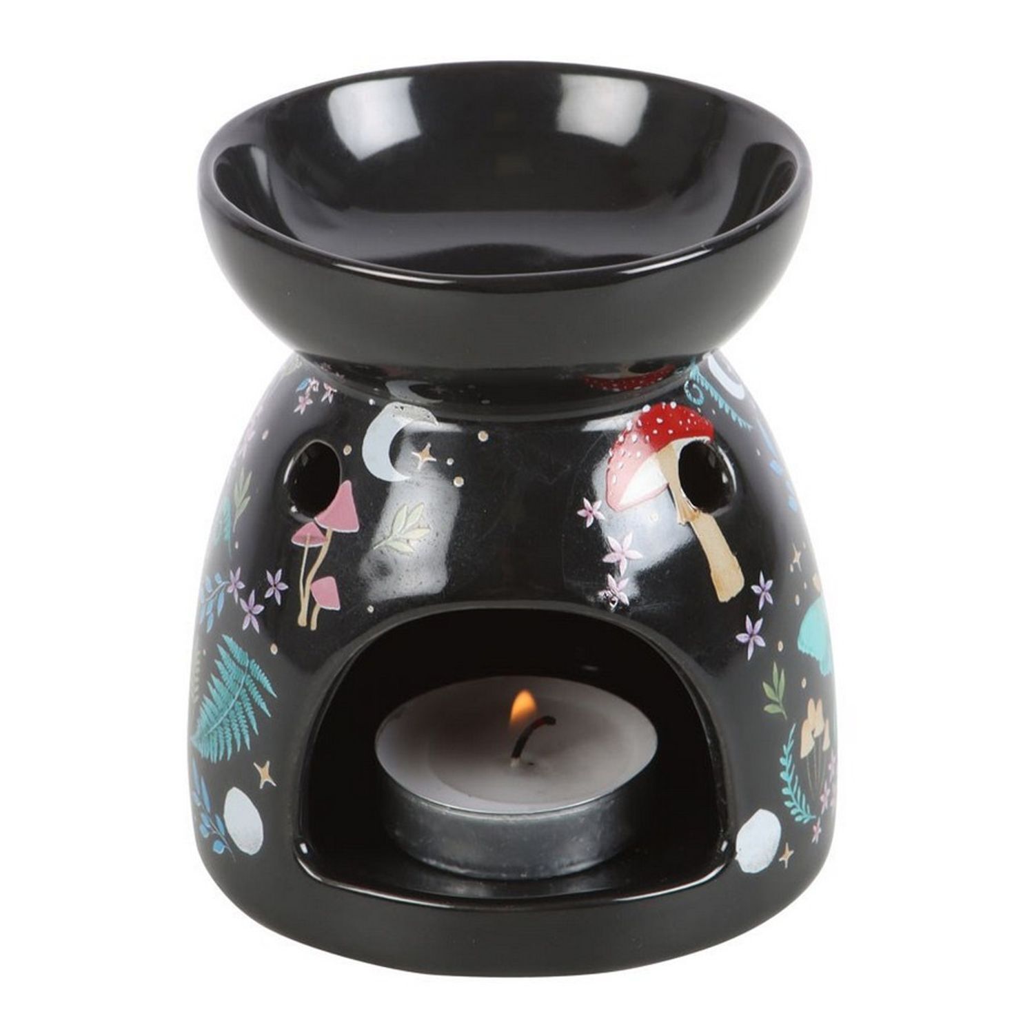 Something Different Dark Forest Forest Oil Burner - Black/Multicoloured