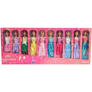 Set of 10 Princess Dolls