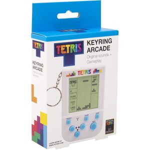 Tetris Keyring Handheld Arcade Game with LCD Screen & 2 Game Modes
