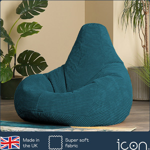 Teal Cord Recliner Bean Bag  shot 18207679