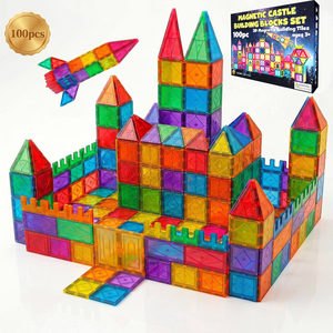 Magnetic Tiles Building Blocks Set 100pc