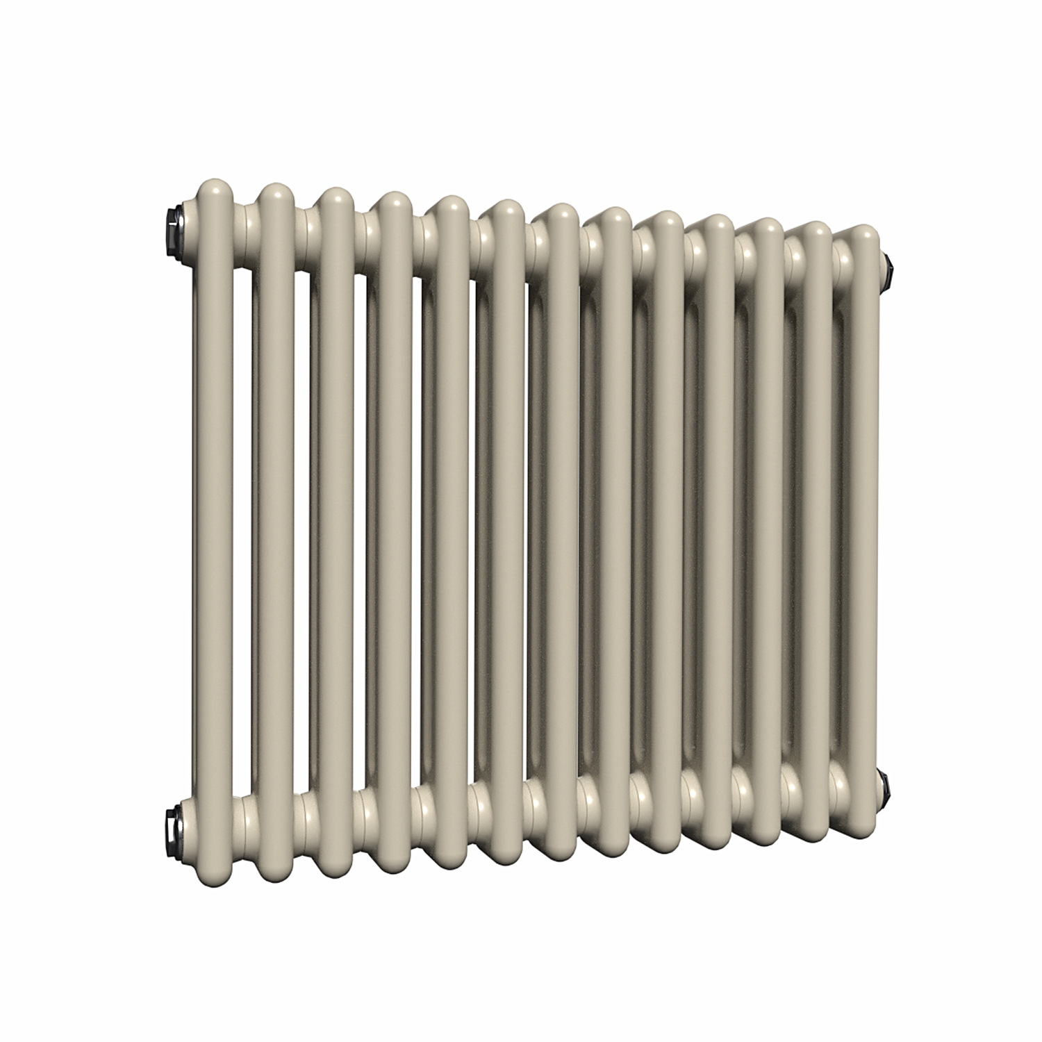 Lux Heat Horizontal 2 Column Radiator - Moon Dust - 500Mm X 605Mm - Moon Dust