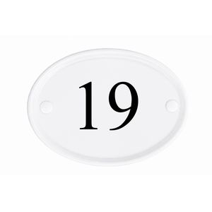 Unbranded Oval Ceramic House Number