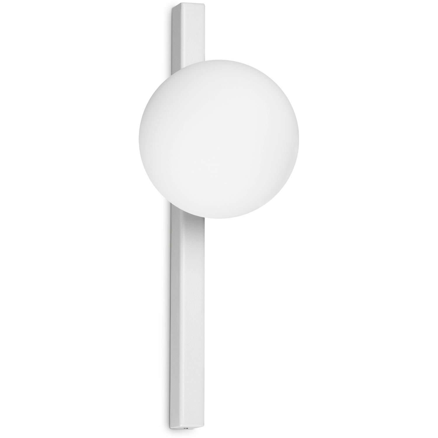 Ideal Lux Binomio Wall Light, White, 1-Bulb, Metal, Glass - Image 2