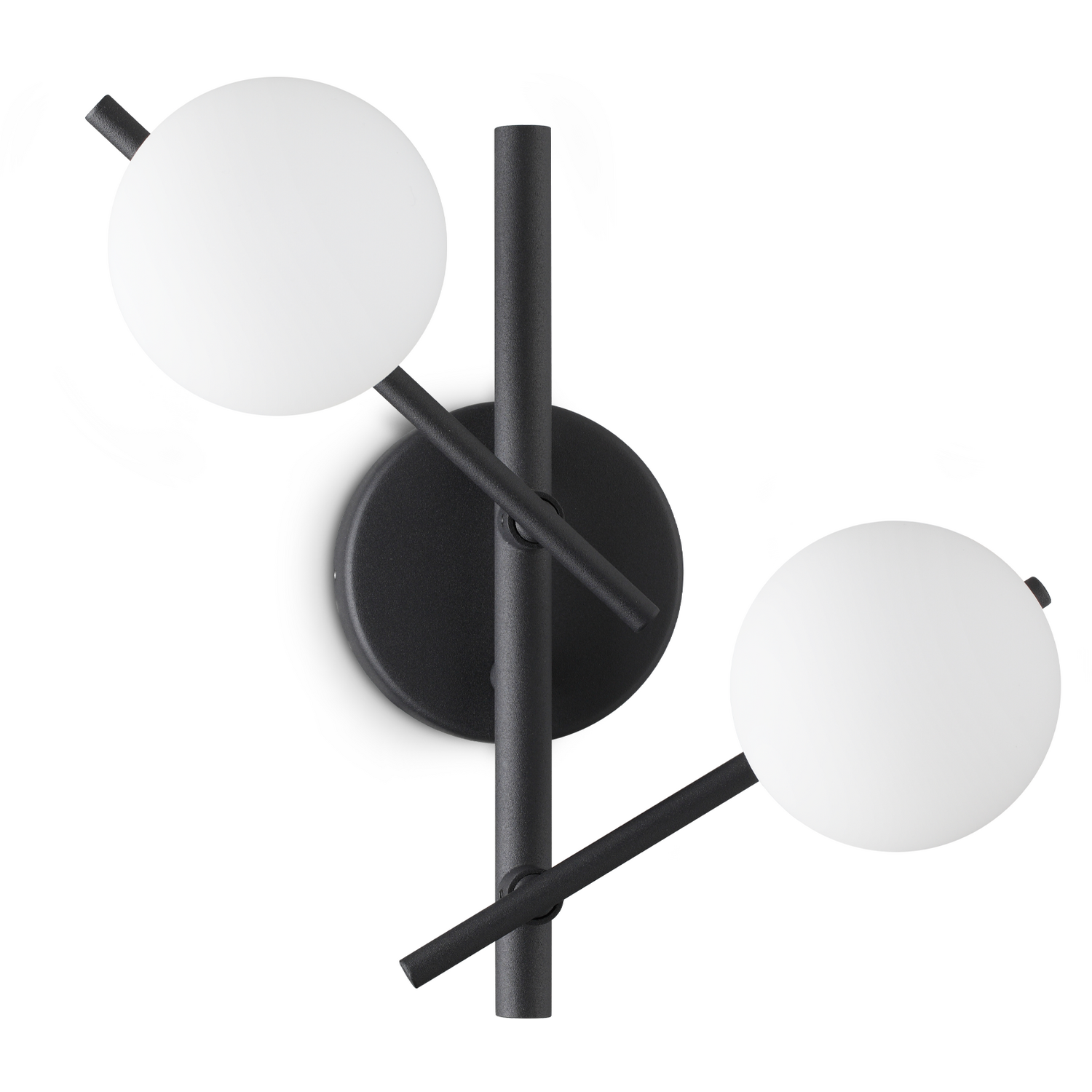 Ideal Lux Lighting Atlas Wall Light Black - Black