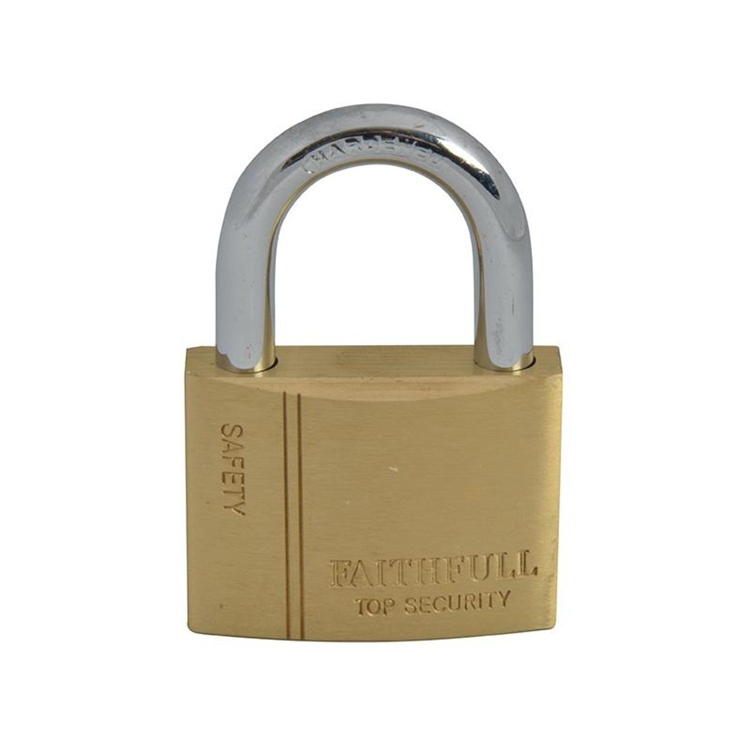 Faithfull Brass Padlock C - Multi Colour