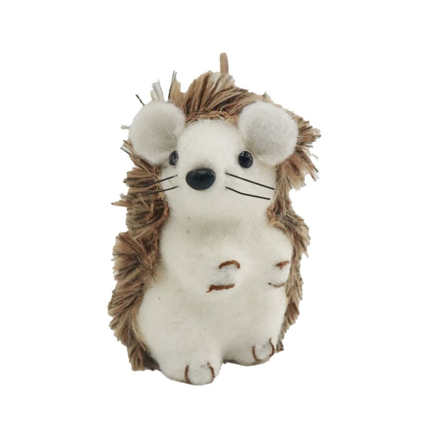 Kdmd Unisex Brown Sitting Hedgehog Ornament 9Cm 2 Pack In - Image 2