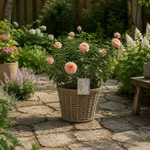 Plants By Post 5L Many Happy Returns Peach Rose Bush B