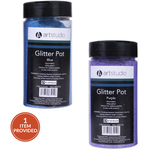 Blue or Purple Glitter Pot
