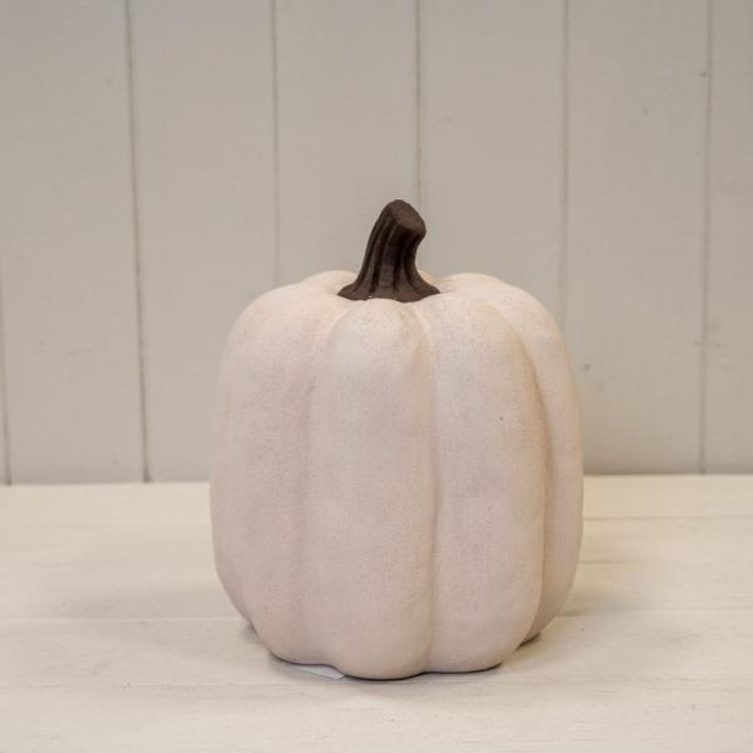 Kdmd Unisex White Cotton Ceramic Jack O'lantern Pumpkin Ornament In Large - Image 2