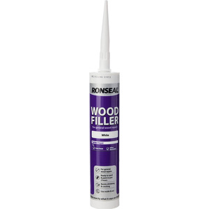 Ronseal Multipurpose Wood Filler Cartridge 310ml White.