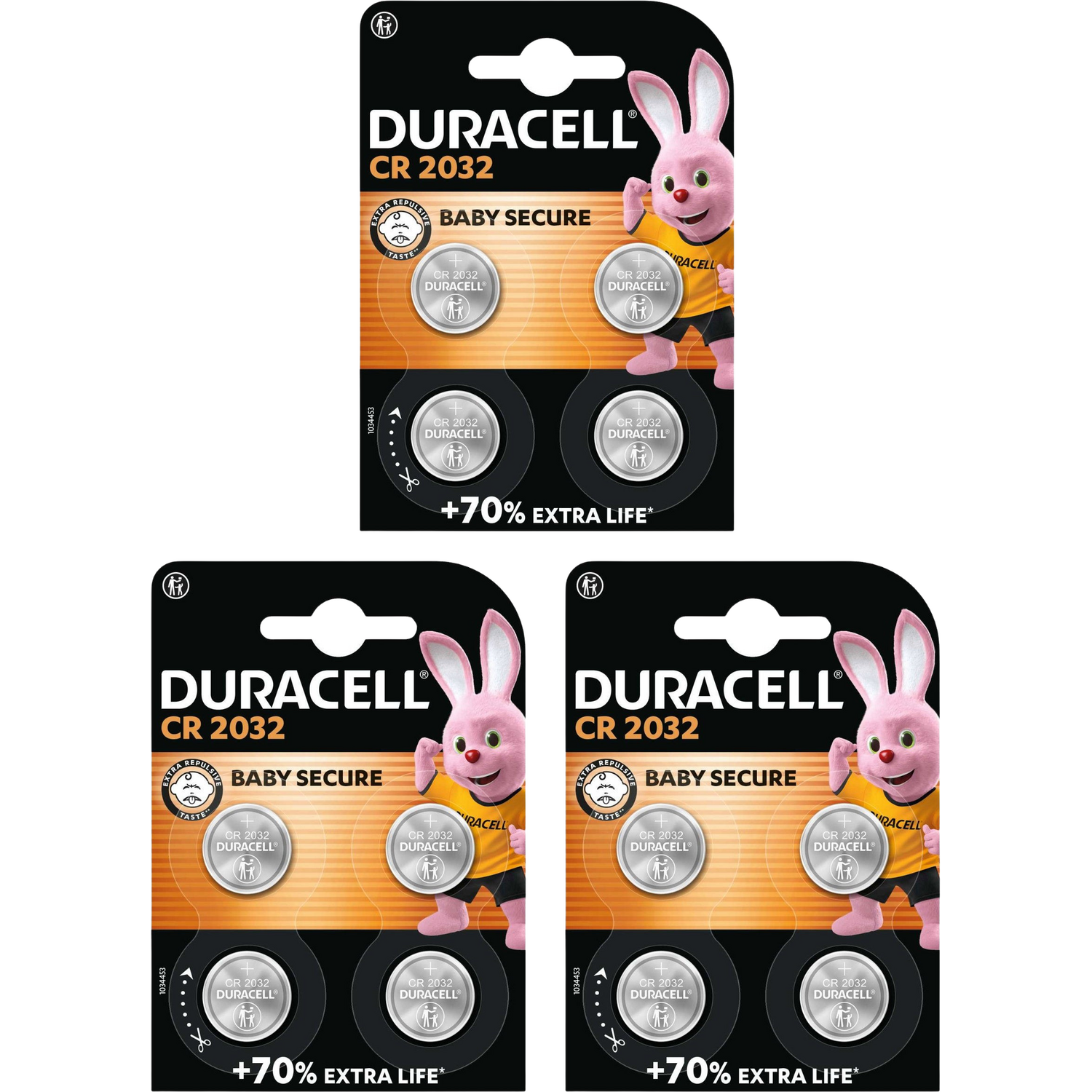 Duracell 2032 Lithium 3V Coin Cell Batteries - Pack Of 12