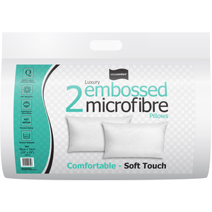 Pair of Embossed Soft Touch Pillows