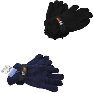 Unisex Full Finger Knitted Winter Gloves, One Size - Assorted Colours