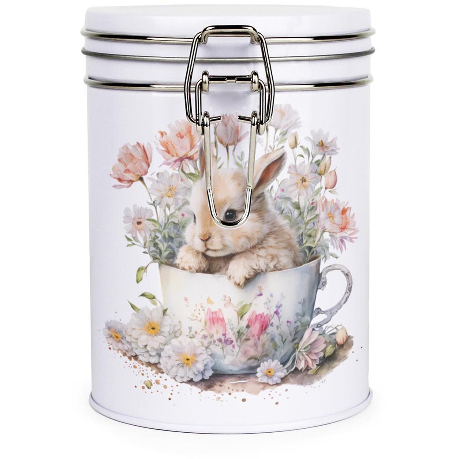 B&Q - Teacup Bunny Clip-Lid Kitchen Storage Canister - Image 2