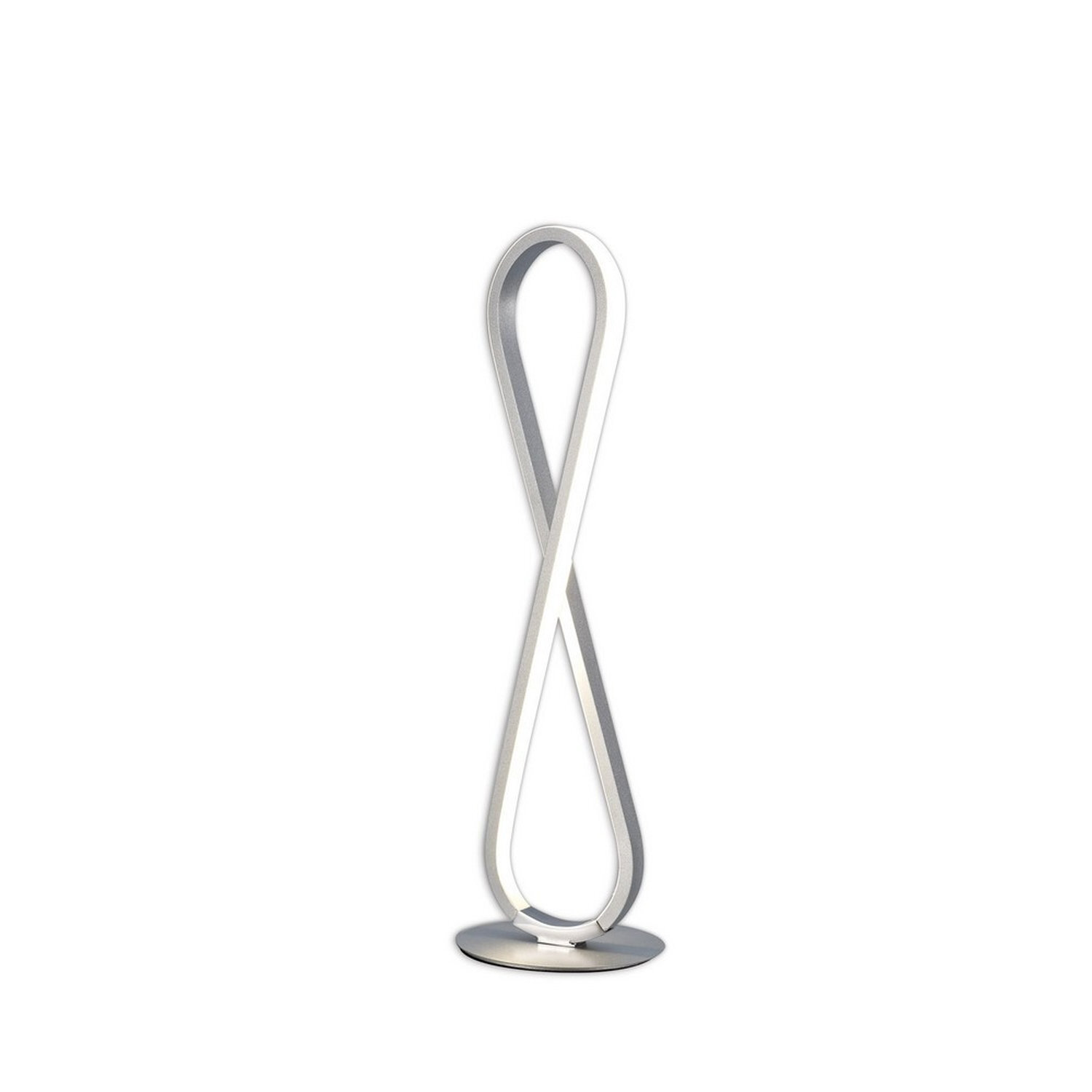 Inspired Lighting Bucle Table Lamp Silver