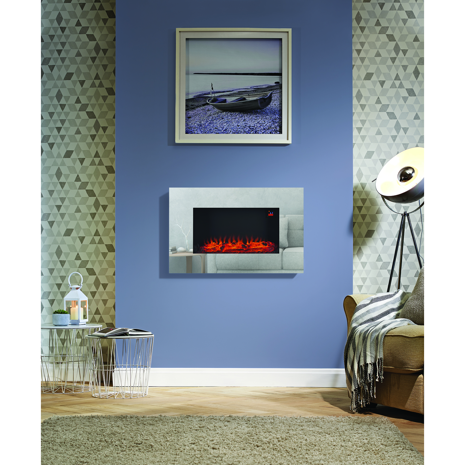 Focal Point Osmington Mirror LED Electric Wall Hung Fire